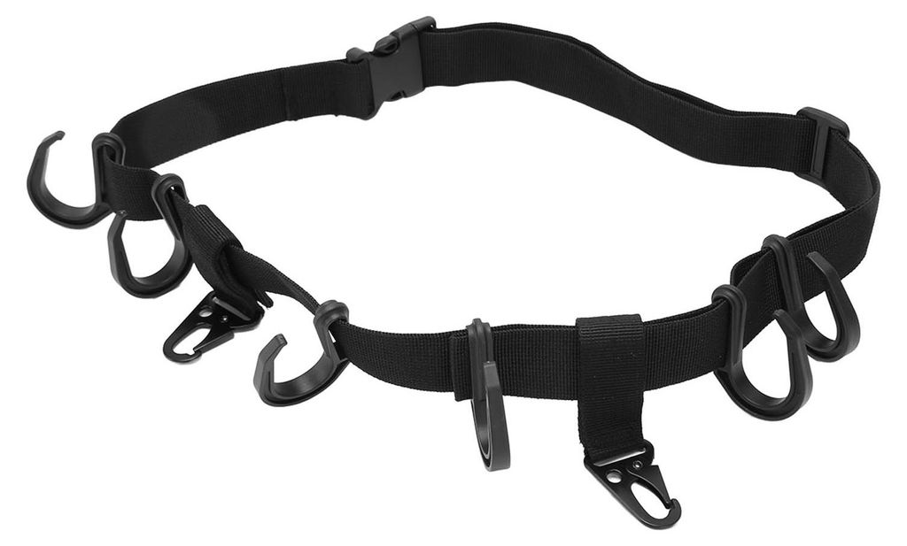 Treestand Strap Gear Polyester-Kunststoff-Metall-Clip-On-Typ-Baumständer Multi-Haken-Aufhänger für Outdoor-Abenteuer-Camping-Jagd