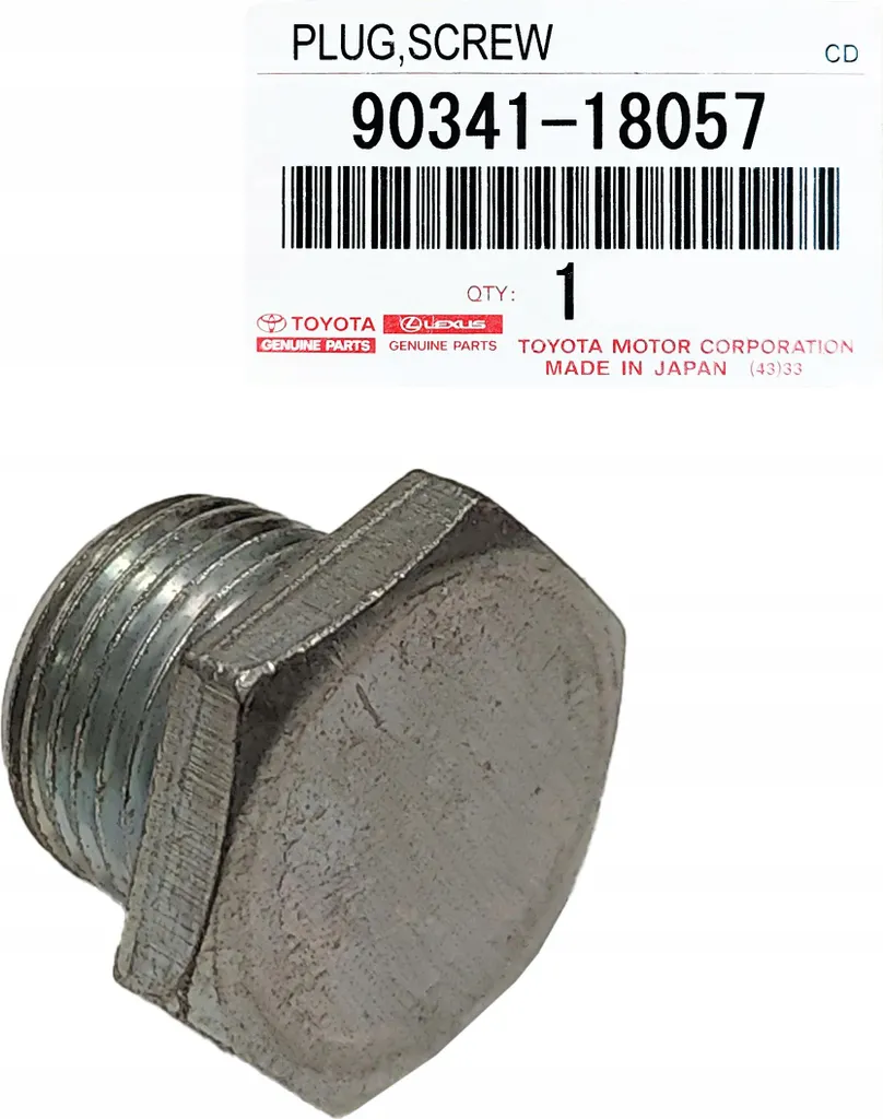 Bouchon de vidange boîte de vitesses pour entretien Toyota Corolla - 4