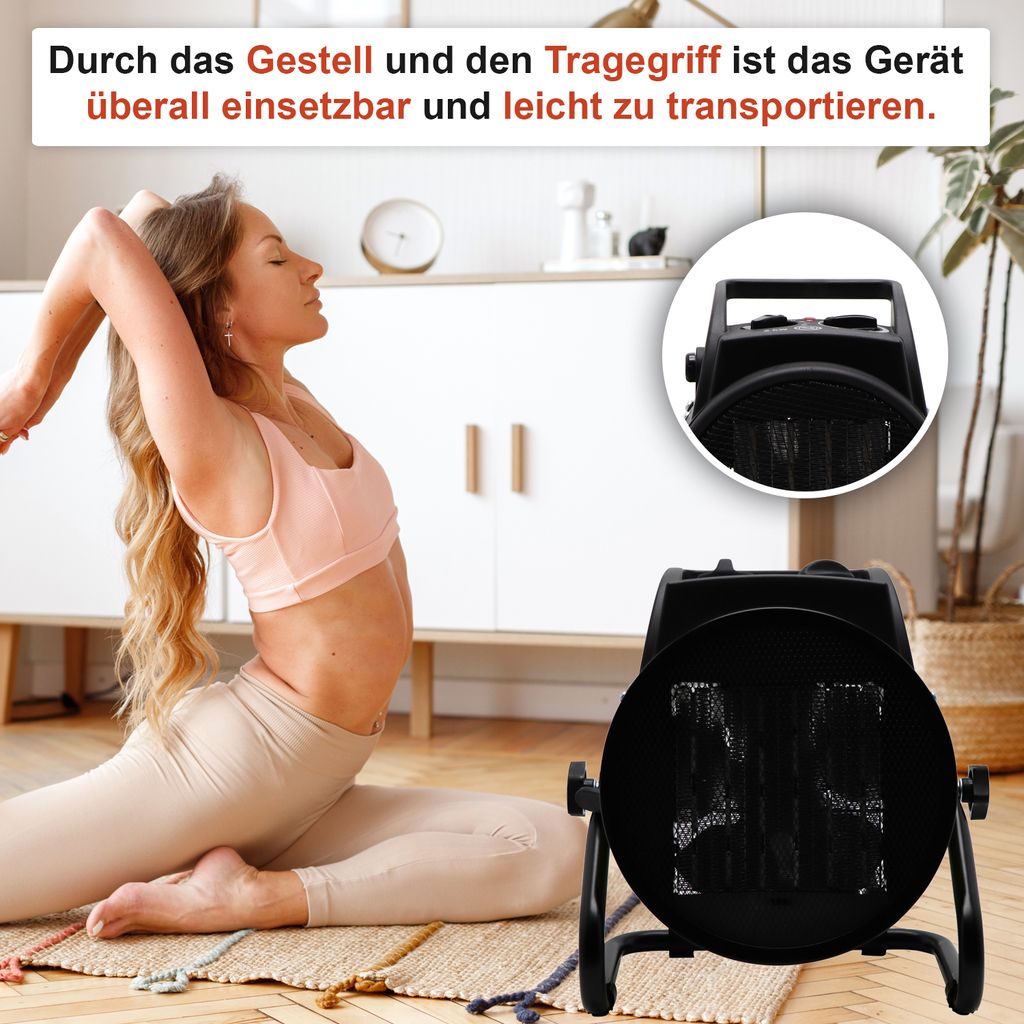 TroniTechnik® KH-503 Keramikheizer Heizlüfter Heizung 3.000 Produktbild 4