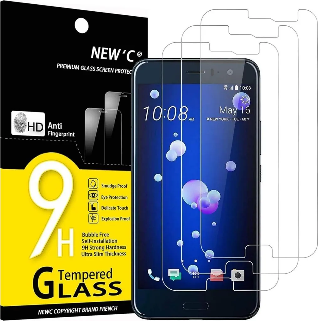 Évitez les Écrans Cassés sur HTC U11 avec ce Lot de 3 Verres 9H HD