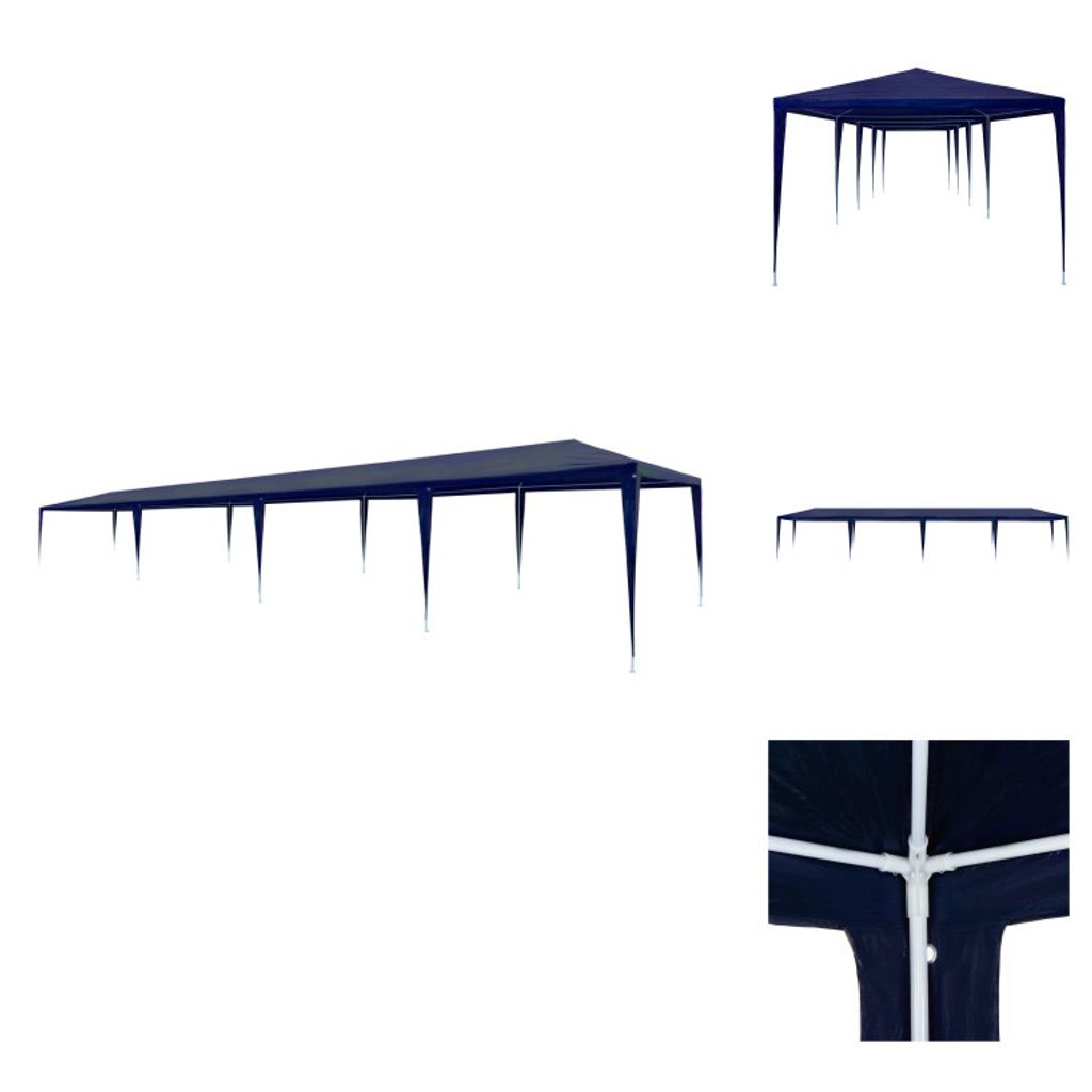 vidaXL Partyzelt 3x12 m PE Blau - Pavillons & Partyzelte