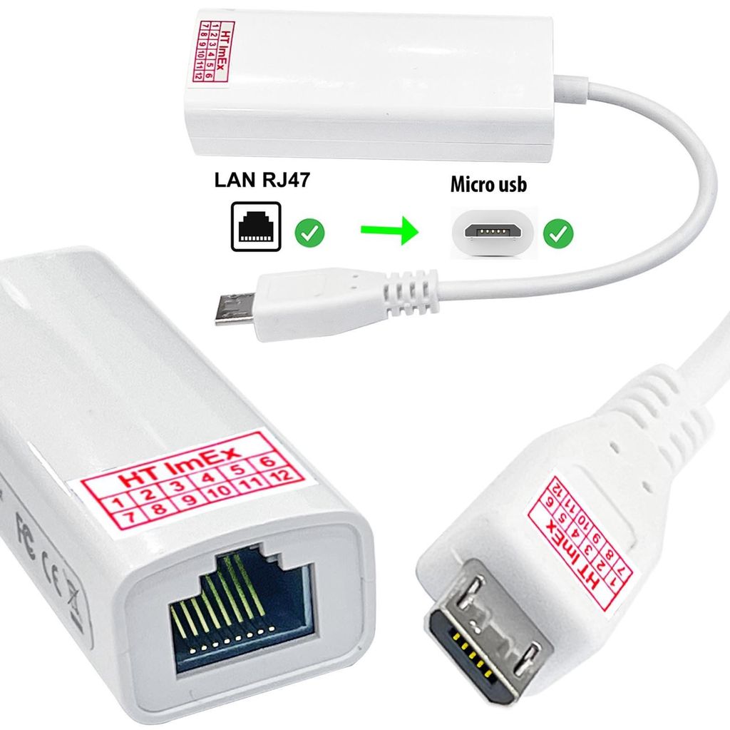 micro USB auf RJ45 Ethernet Adapter LAN 100Mbps Kabelgebunden Internet