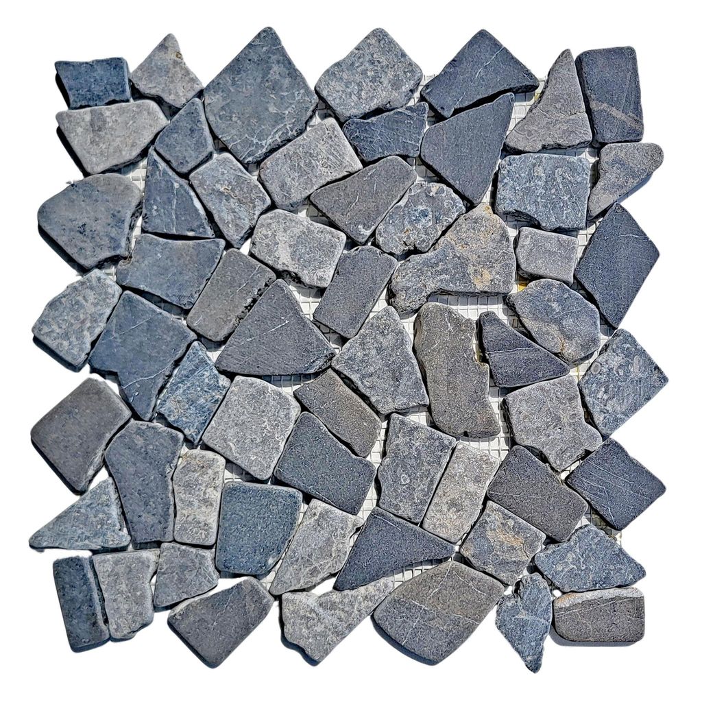 Marmor Stein-Mosaikfliesen M-014, Grau Hellgrau, 30 x 30 x Produktbild