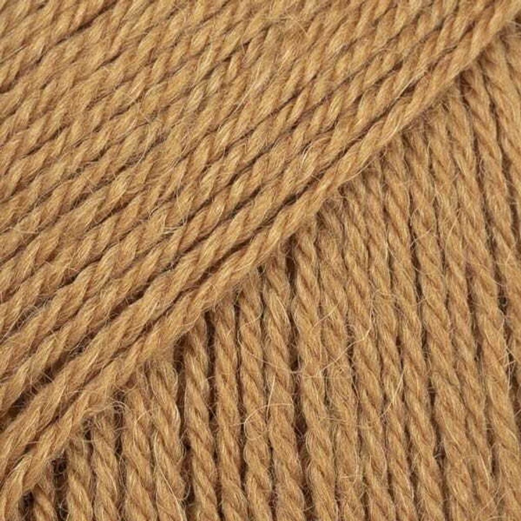 Włóczka Drops Flora 25 / karmel / uni colour Zdjęcie produktu 