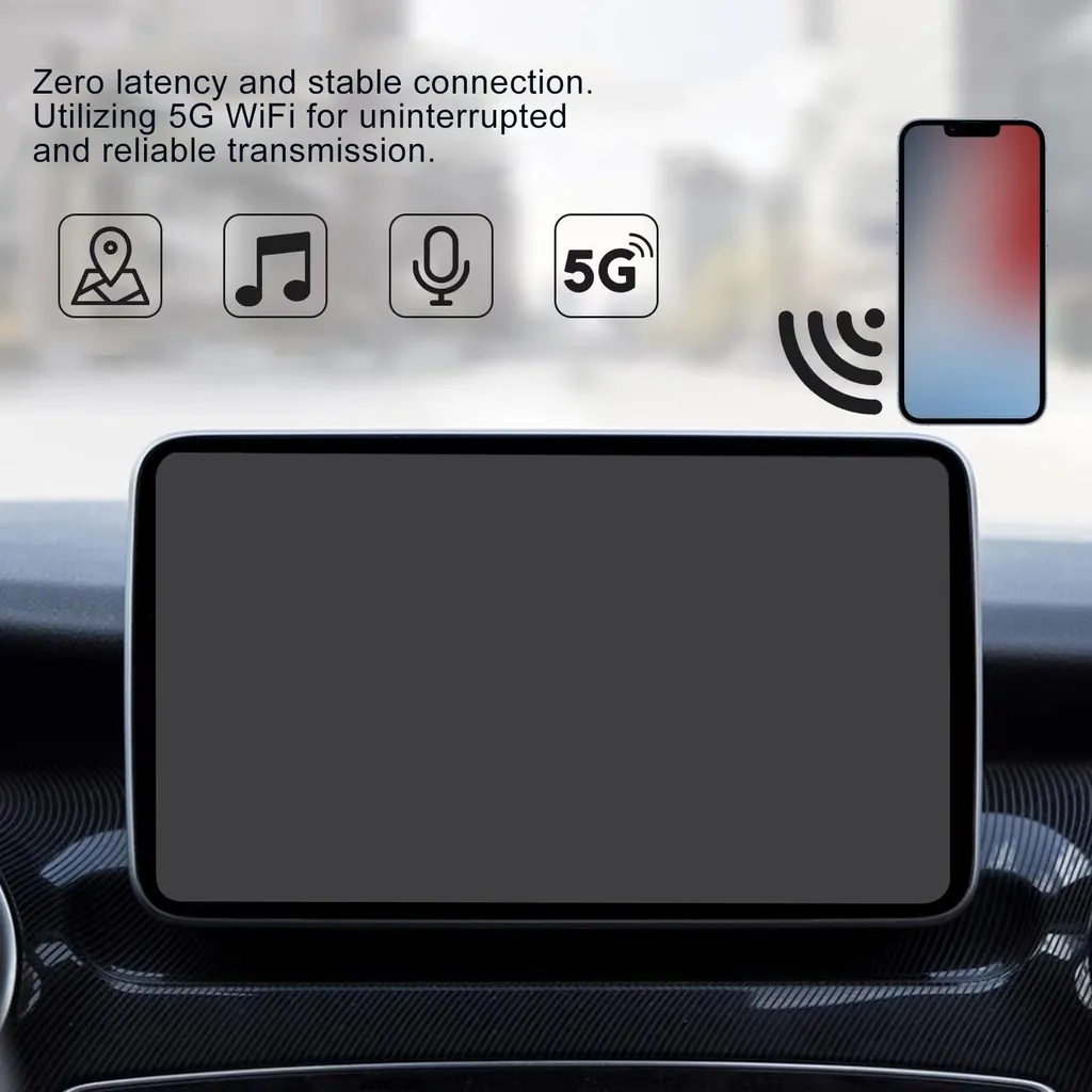 Dongle CarPlay sans fil boîtier de conversion rapide auto pour iPhone - 5