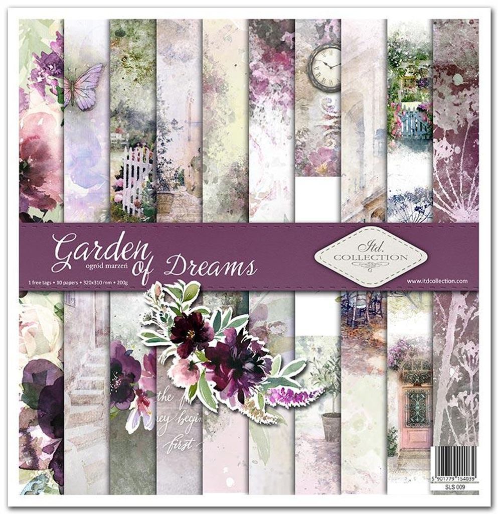Scrapbooking-Papier Set 30×30 cm – SLS-009 Garden of Dreams – ITD Collection