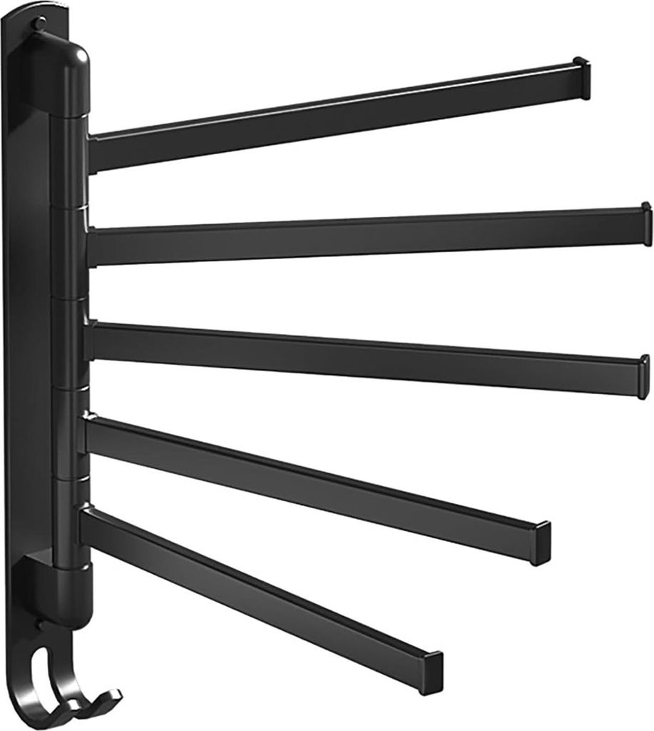 Rotierbares Handtuchregal aus Edelstahl mit Wandmontage - Mehrere Handtücher für Zuhause, Badezimmer, Hotel 30 x 36 cm