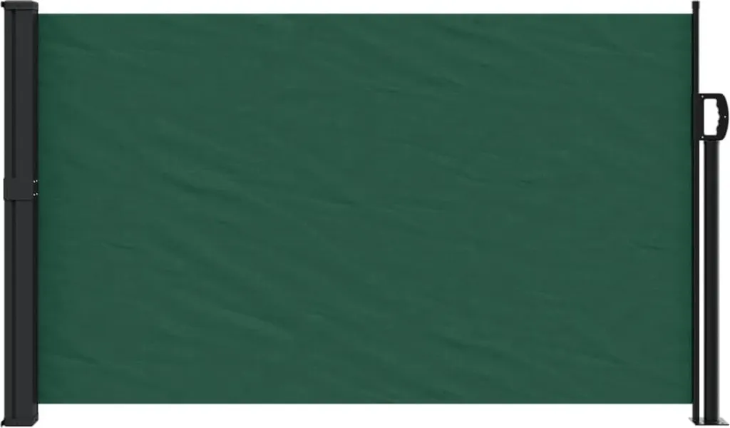 Offerta vidaXL Tenda Laterale Estensibile 117x300 cm Verde Scuro Privacy - 3