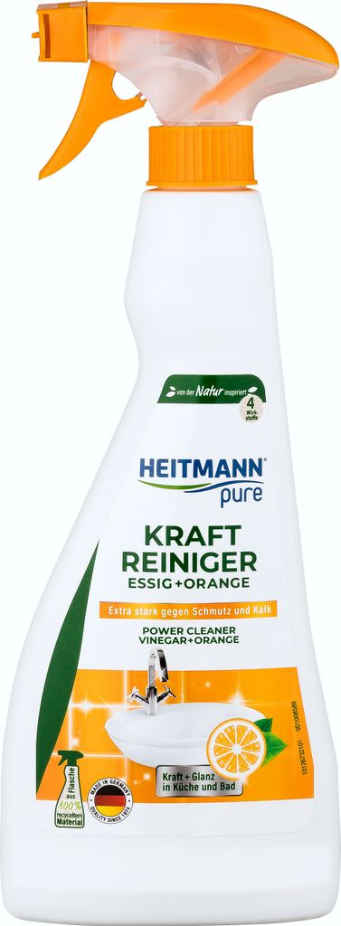 Heitmann, Pure Kraftreiniger Essig + Orange, 500 ml Zdjęcie produktu 