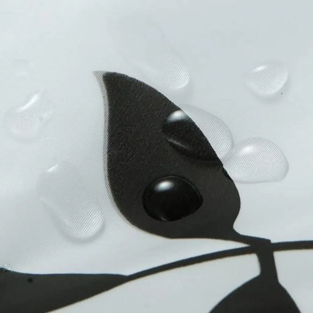 Rideau de douche imperméable à fleurs 300x200 cm en plastique haute qualité