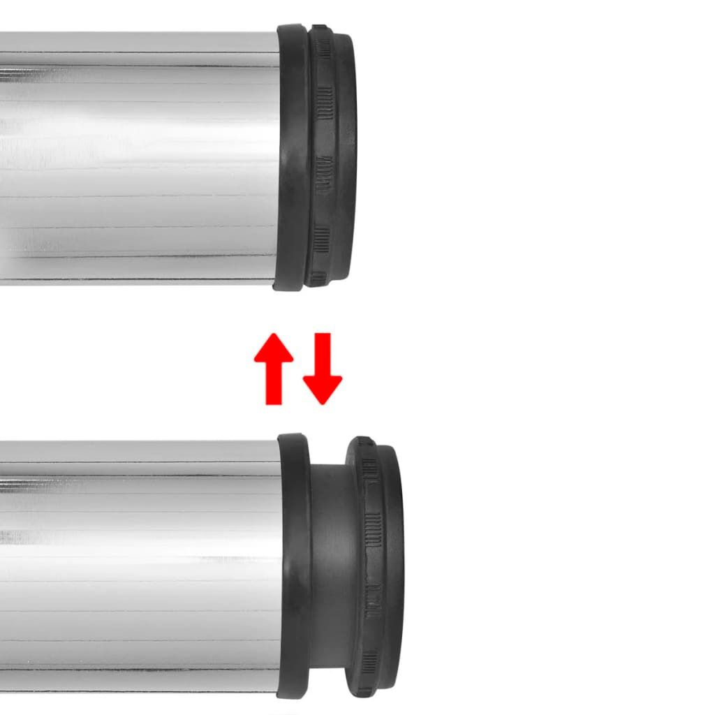 " "4x höhenverstellbares Tischbein Chrom 870 mm NeuMöbel 4907402