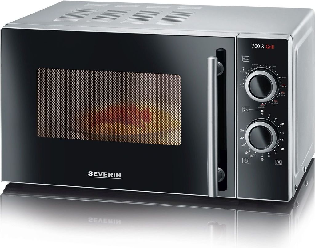 SEVERIN Kuchenka mikrofalowa 700W/20l srebrny/sw. Zdjęcie produktu 