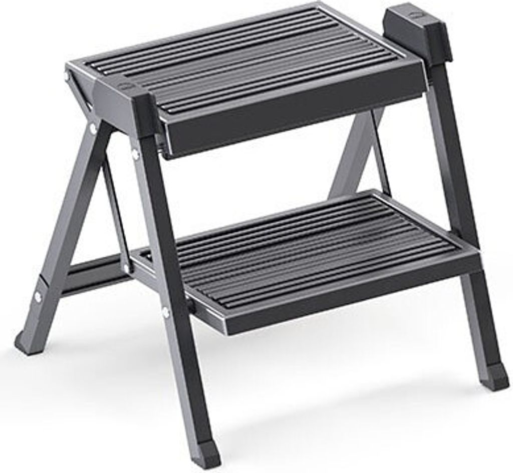 Hailo Step-fix 4412-10 Einbau-Klapptritt, schwarz