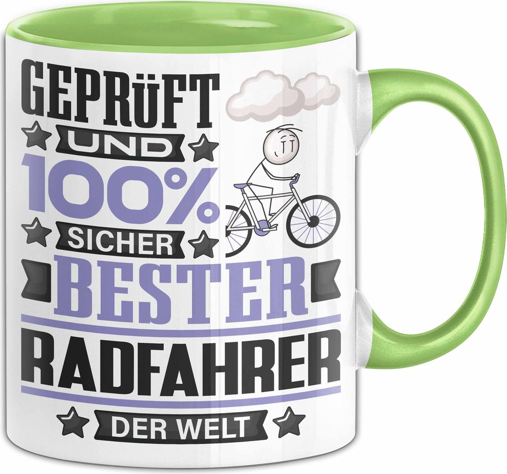 Radfahrer Geschenk Lustiger Spruch für Radfahrer Geschenkidee Bester Radfahrer Der Welt (Grün)