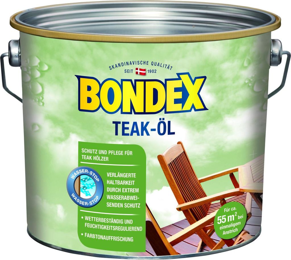 Bondex Teak-öl 2,5 Liter Farbwahl, Farbe:Teak Produktbild 