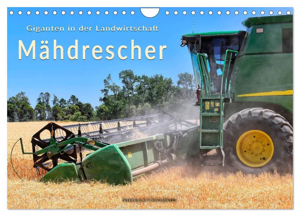 Giganten in der Landwirtschaft - Mähdrescher (Wandkalender 2027 DIN A4 quer), CALVENDO Monatskalender