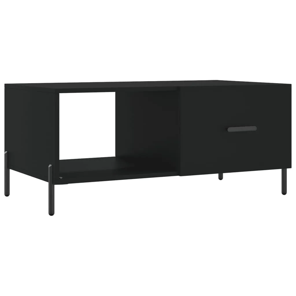 SYFAX™ Tavolo da Fumo Nero 90x50x40 cm - Legno Multistrato Alta Densità