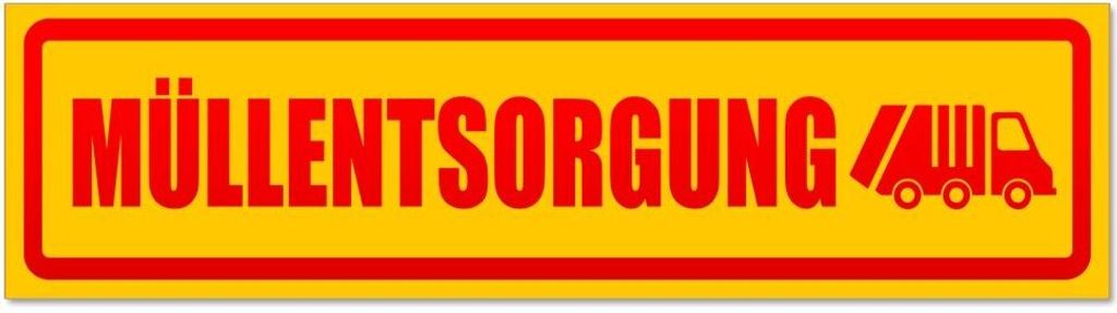 Kiwistar - Autoaufkleber - Rot - 45 x 12 cm - Müllentsorgung Müllauto invertiert - Hinweis Aufkleber Sticker für Auto, Kfz, Fahrrad, PKW, LKW
