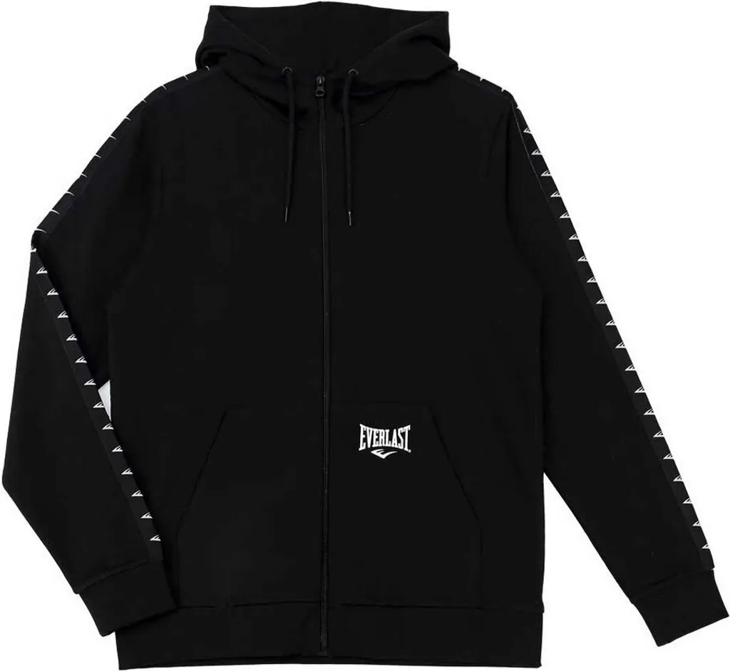 Veste Homme Everlast Tape Pull Noire L : Confortable et Anti-Froid Zip