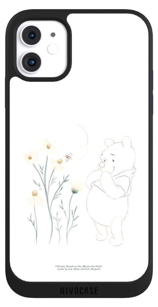 NIVOCASE Handyhülle für Apple iPhone 11 Hülle NIVOpure Case Schwarz Biene Disney Winnie Puuh