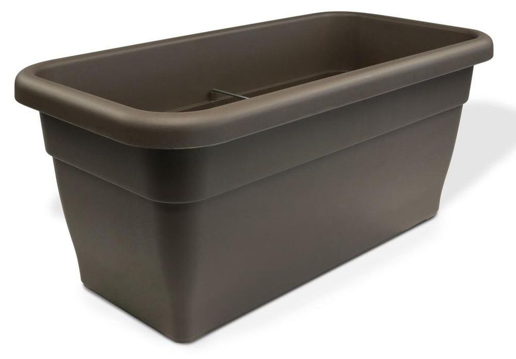 XXL Pflanztrog 80x39 cm taupe, aus langlebigem Kunststoff Produktbild 