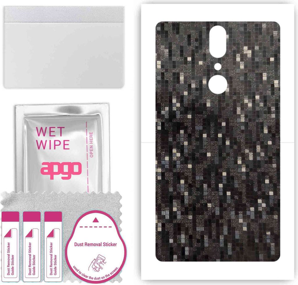 apgo Rückseite Schutzfolie, Skin, kompatibel mit Umidigi Crystal, Hinten Displayschutzfolie aus Vinylfolie, kratzfest, einfache Montage - Carbon B...