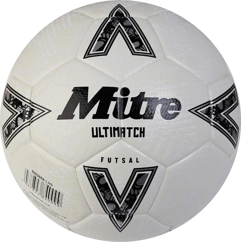 Ballon futsal Mitre Ultimatch taille 4 anti-crevaison indoor
