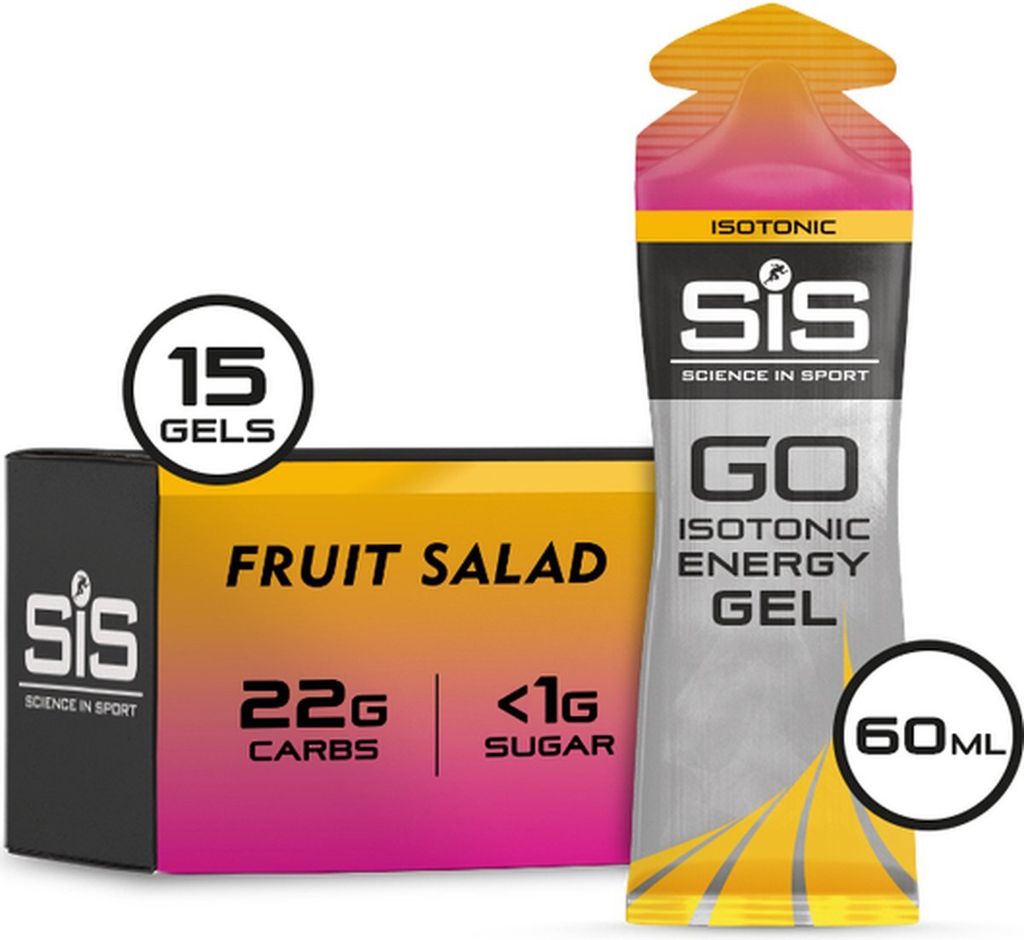 Science in Sport - SIS Go Energy + Electrolyte - Sportgel - Energiegel - Isotonisches Sportgel - Obstsalat geschmack - 15 x 60ml