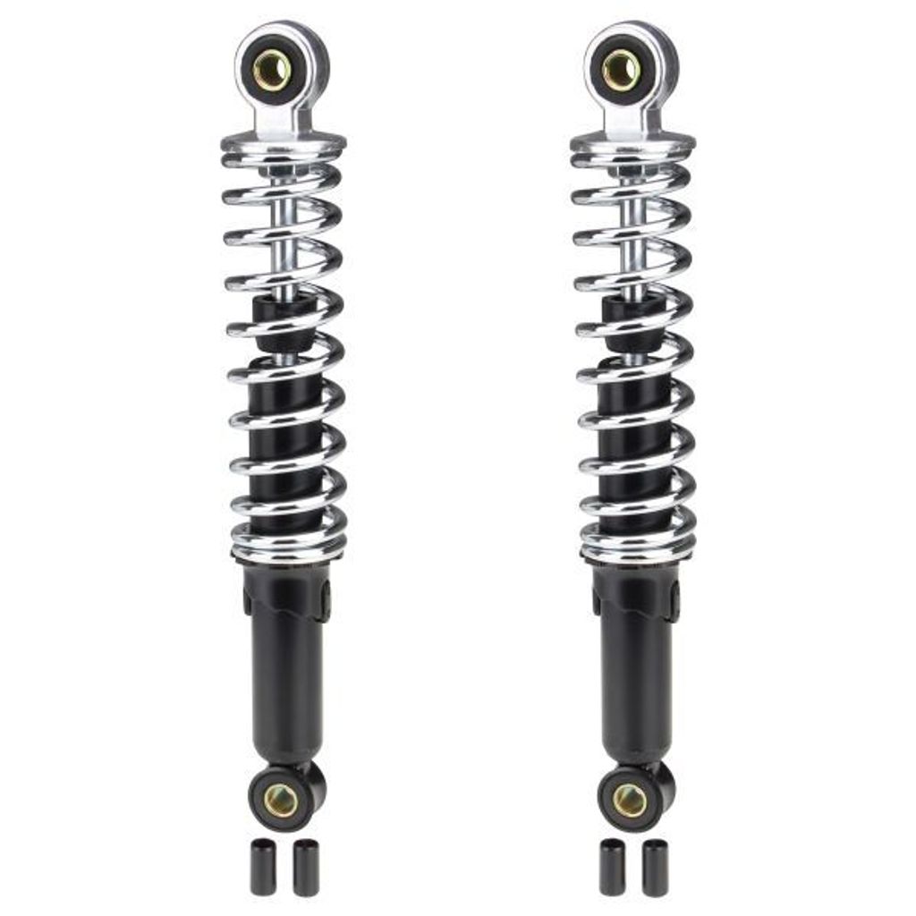 Set ammortizzatori 280mm cromo/nero per Zündapp Hercules Immagine del prodotto 