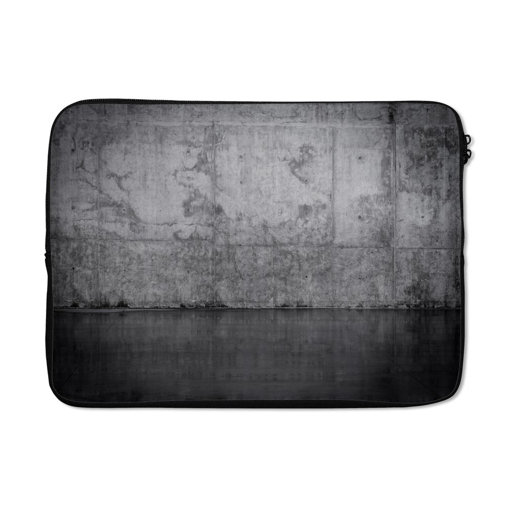 MuchoWow Laptop Hülle 14 ZollBeton - Wand - Dunkel Laptoptasche - Laptoptasche - Stoßsicher - Schutzhaube