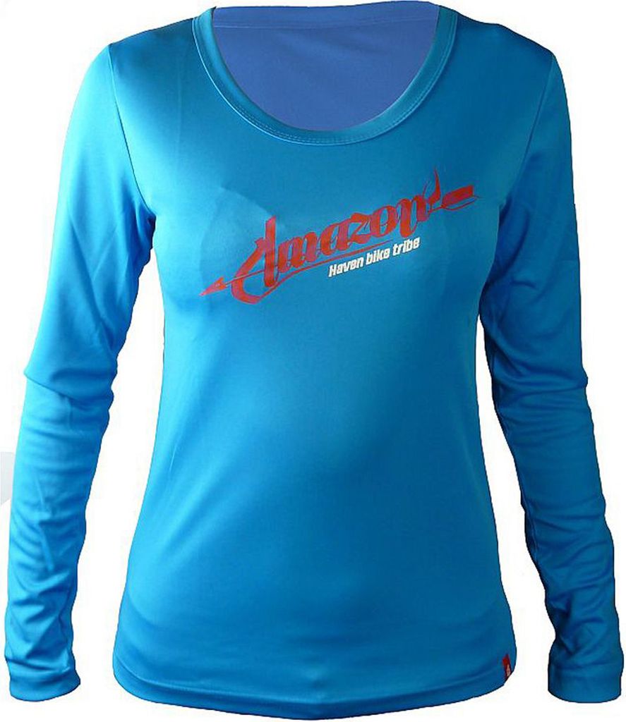 HAVEN Langarm Fahrradtrikot für den Sommer - AMAZON LONG - Blau/Rosa XS
