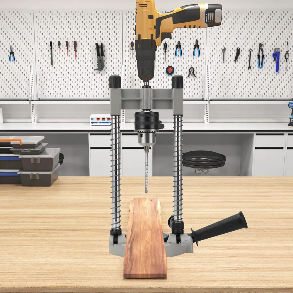 Guide de perçage réglable pour le bois, support de précision mobile - 11