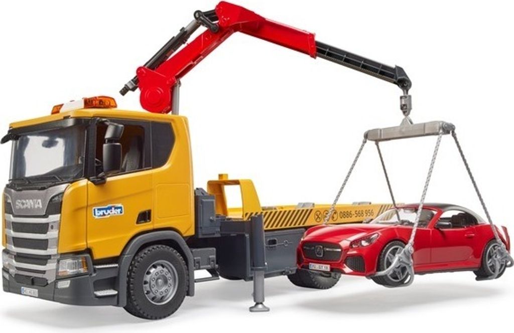 Bruder Scania Super 560R Tow Truck s Bruder Roadster Obrázek produktu 13