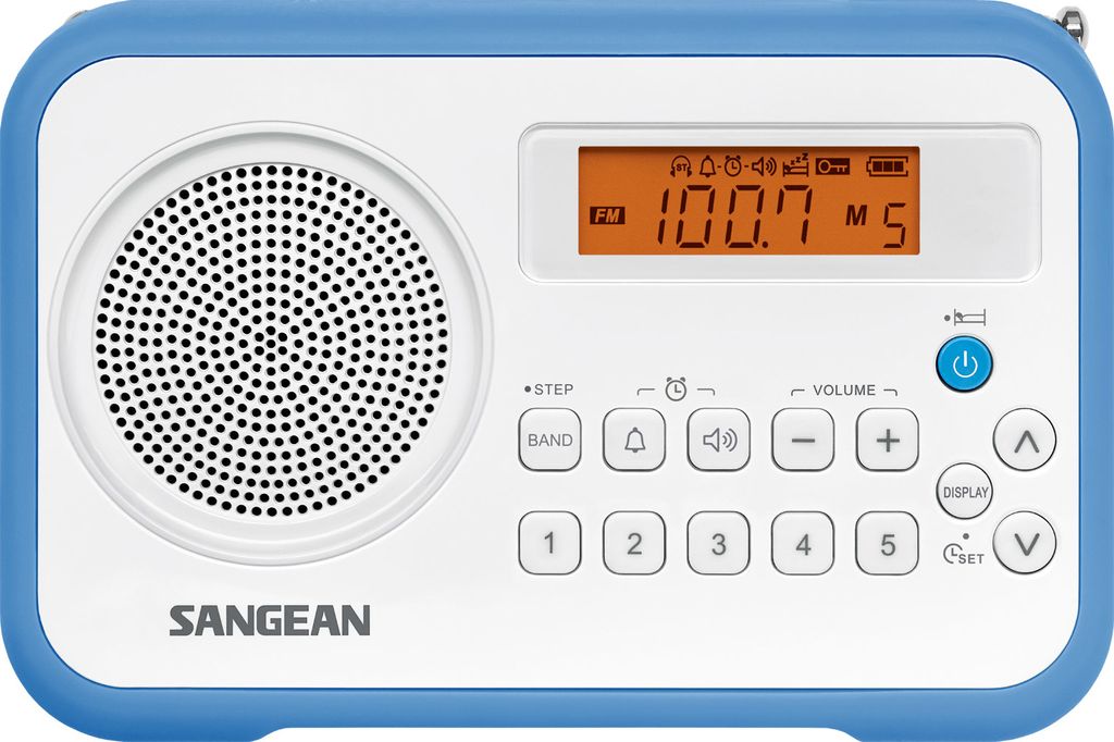Sangean Am/Fm Rádio Blanc/Blauw Obrázek produktu 