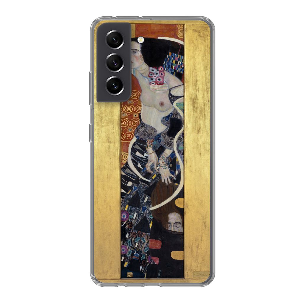 MuchoWow Handyhülle Schutzhülle Hülle für Samsung Galaxy S21 FE Judith II Salomè - Gustav Klimt Silikon Softcase Handy Hülle - Mobiltelefon...