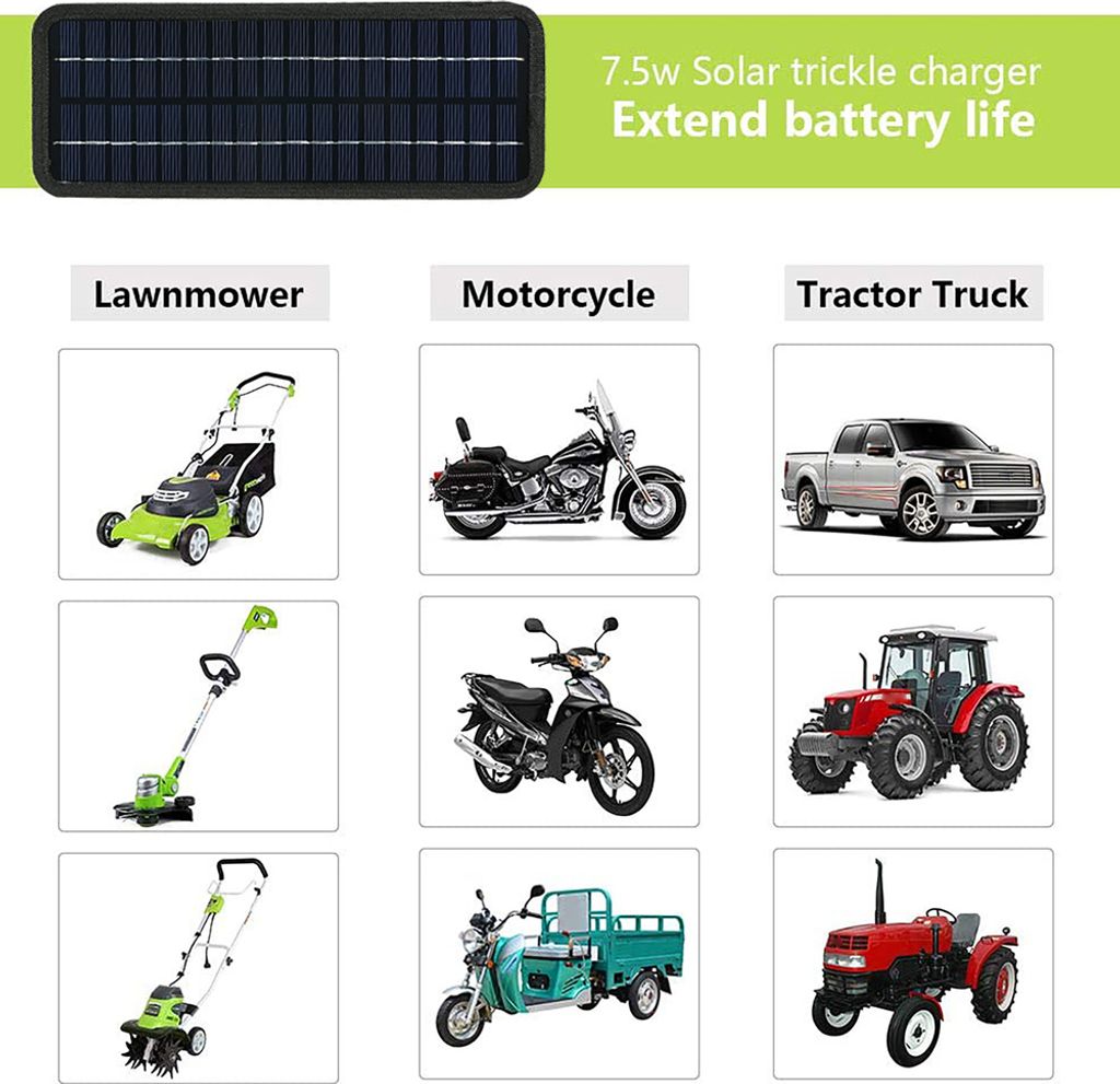 18V 20W solární nabíječka autobaterie, udržovač Obrázek produktu 8