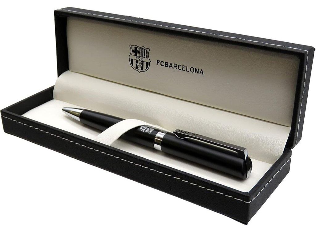 Penna a sfera in metallo Fc Barcelona in confezione regalo Immagine del prodotto 