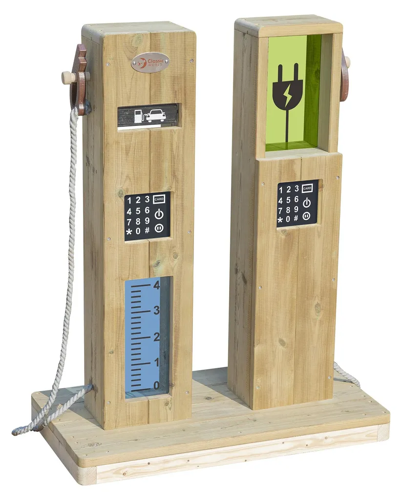 Station de recharge bois Classic World Edu Fuel Distributor robuste