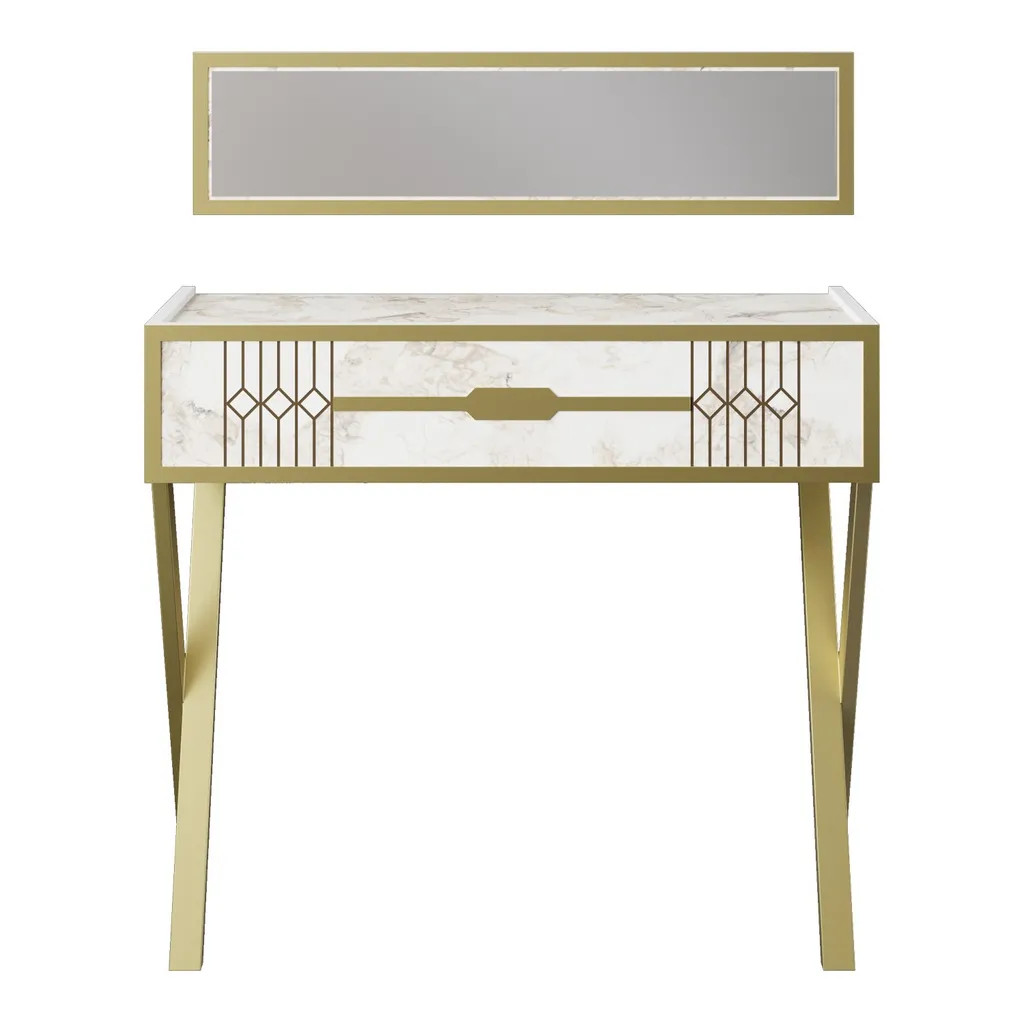 Buffet compact Frida blanc pour optimiser le rangement des petits espaces - 3