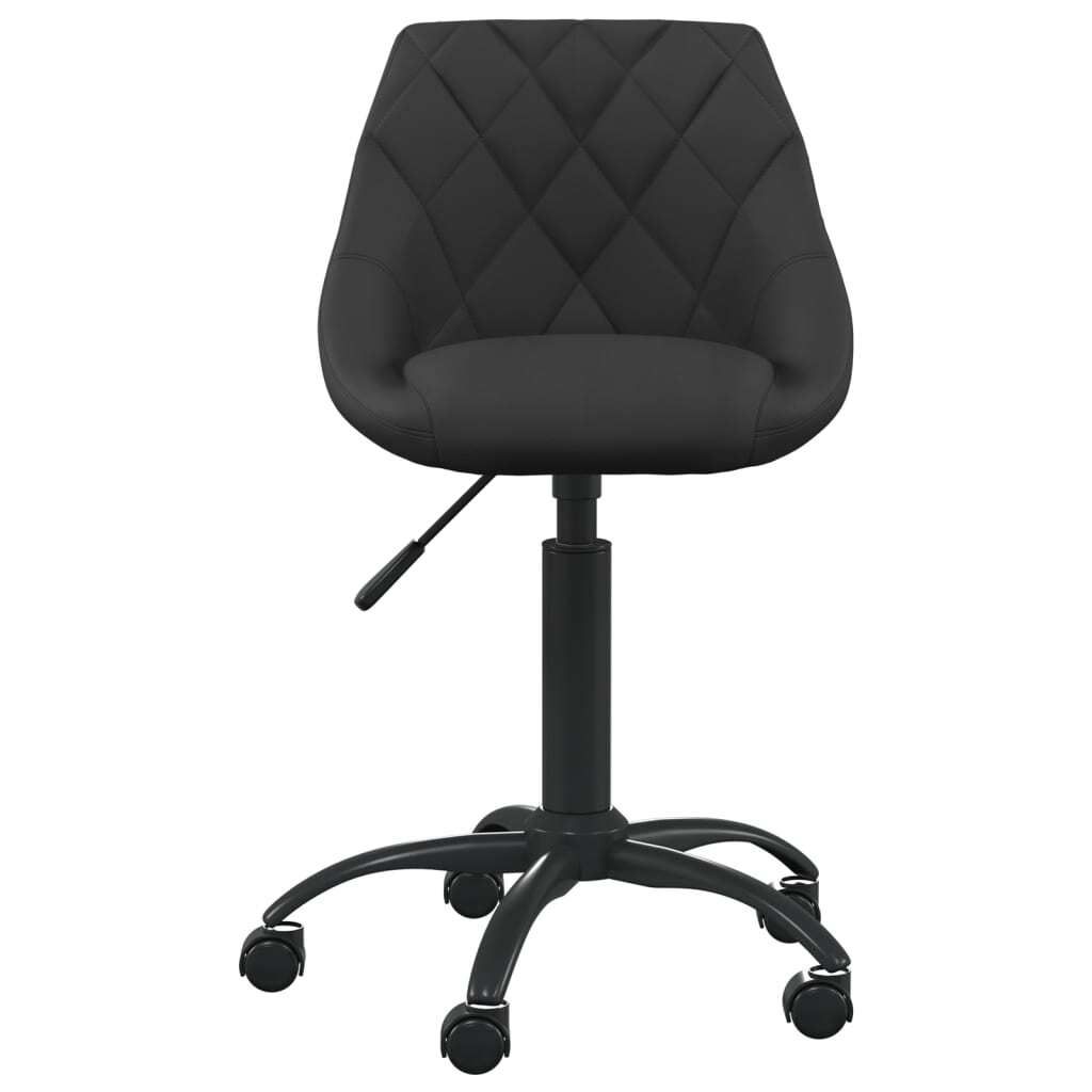 vidaXL Sedia da ufficio in velluto nero Immagine del prodotto 