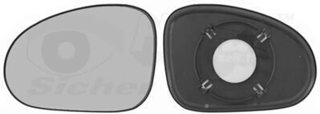 Miroir de rétroviseur gauche Chevrolet Matiz - Glace VAN WEZEL 8107831