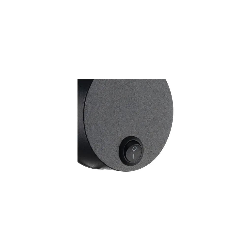 Applique bras flexible Dio Flex Plate noire avec interrupteur mural - 6