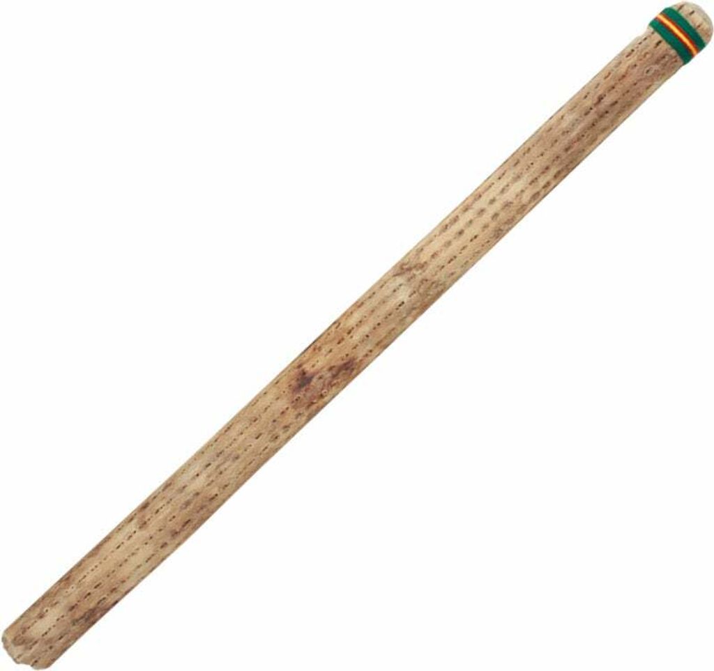 A single rainstick is shown diagonally against a white background.
