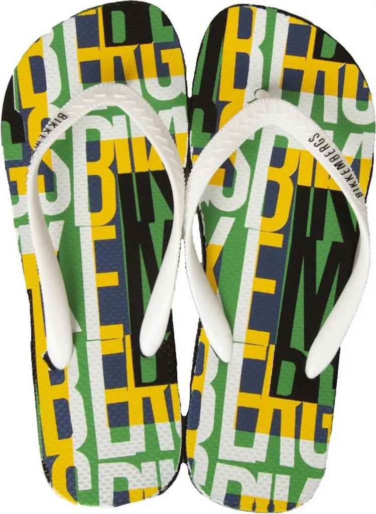 Tongs Bikkembergs BKK2MSR04 homme en caoutchouc vert taille 45