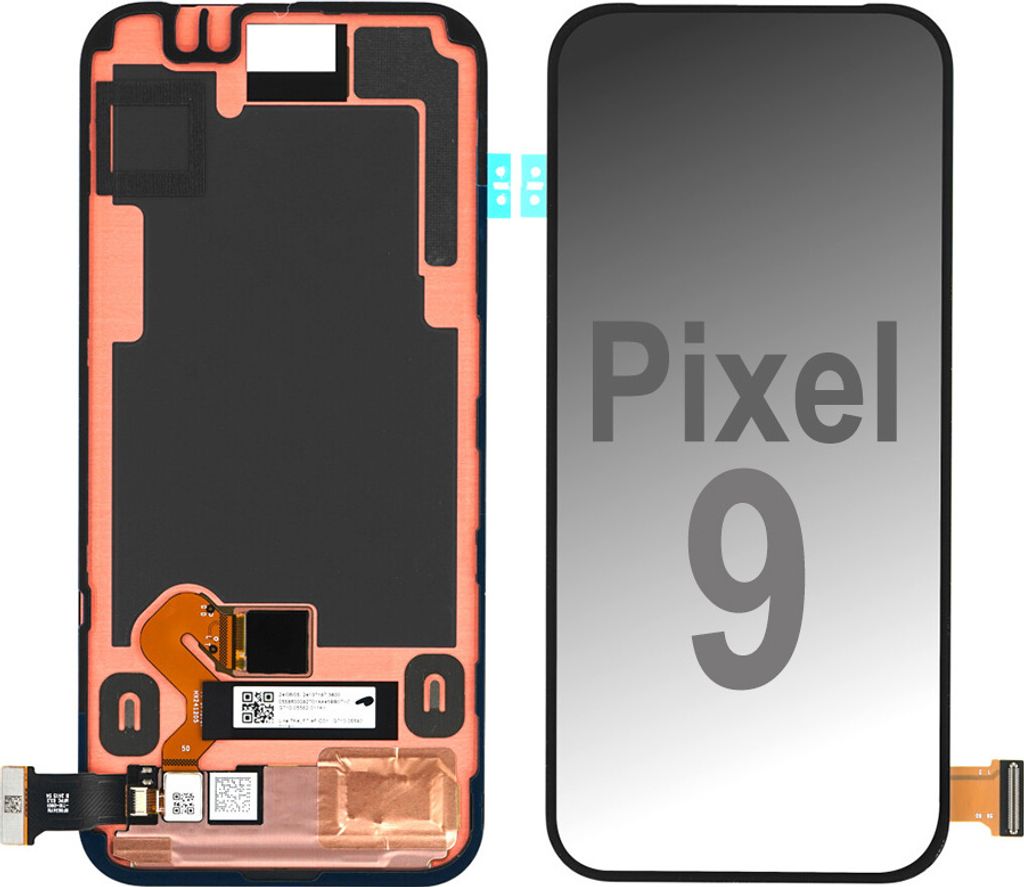 Original OLED Display Touchscreen Bildschirm inkl. FingerSensor Schwarz für Google Pixel 9 G2YBB, GUR25, G1B60 & Werkzeug