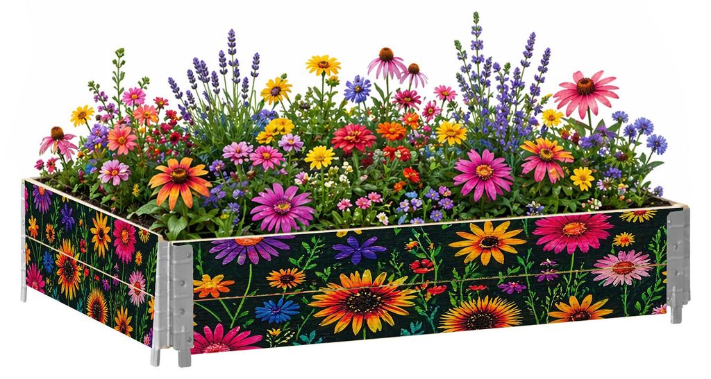 Aga Vyvýšený záhon 120x80x40 cm Kvety Obrázok produktu 
