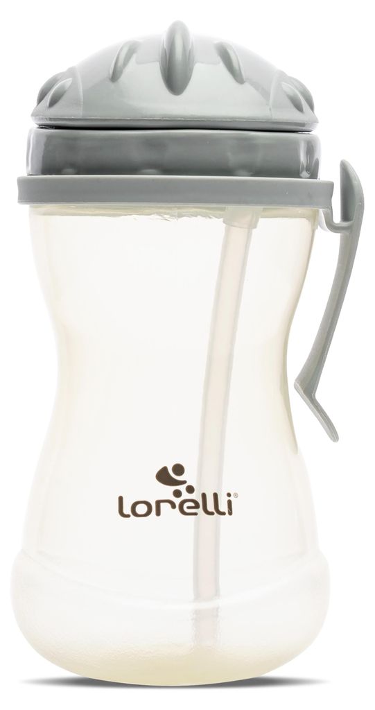 Lorelli Sport Bottle with Handle 360 ml Kinder Trinkflasche mit Strohhalm Griff auslaufsicher BPA frei ab 12+ Monaten