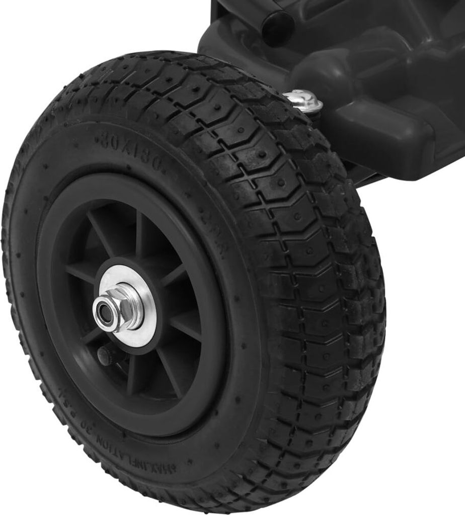 vidaXL Gokart na pedały z oponami pneumatycznymi czarny Zdjęcie produktu 5