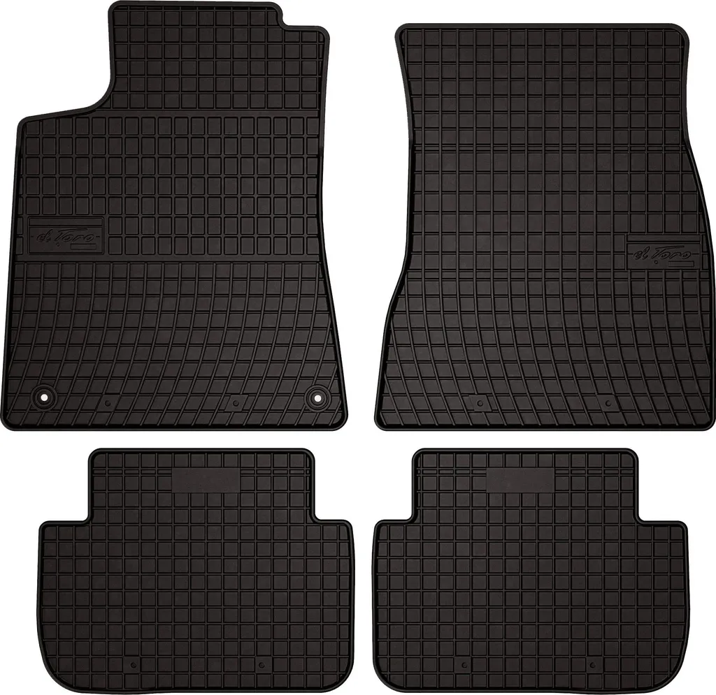 Kit Tappetini in Gomma per Mercedes CLK W209 Coupe Nero 1997-2009