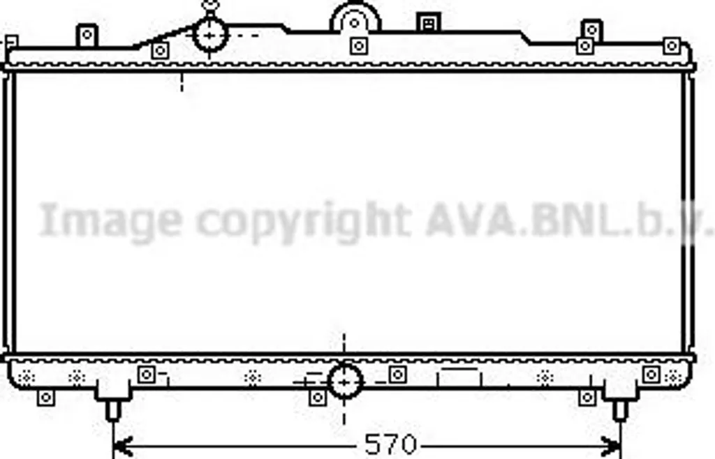 Radiateur Moteur AVA FT2166 pour Barchetta - Équivalent OE 46773321
